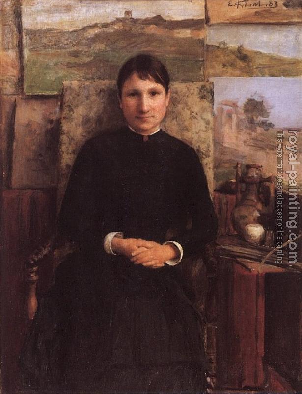 Emile Friant : Portrait de Mme Petitjean